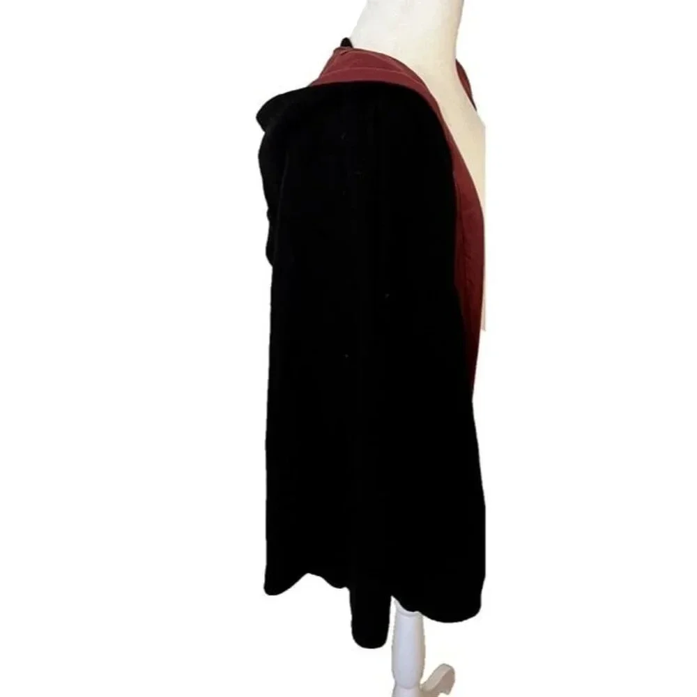 Harry Potter Gryffindor Cloak Robe Hooded Crest‎ Black Red Kids Large Costume - Picture 4 of 9